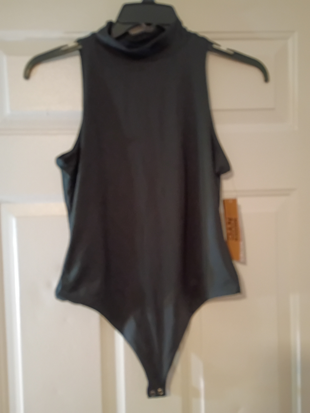 Mock Neck Black Sleeveless Women’s Bodysuit